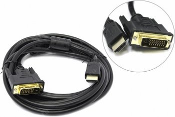 Кабель 5bites <APC-073-030> HDMI to DVI-D (19M -25M) 3м 2 фильтра