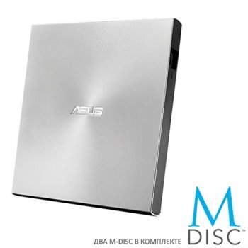 Привод DVD внешний DVD RAM & DVD±R/RW & CDRW ASUS SDRW-08U7M-U <Silver> USB2.0 EXT (RTL)
