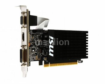 Видеокарта MSI PCI-E GT 710 2GD3H LP nVidia GeForce GT 710 2048Мб 64bit DDR3 954/1600 DVIx1/HDMIx1/CRTx1/HDCP Ret