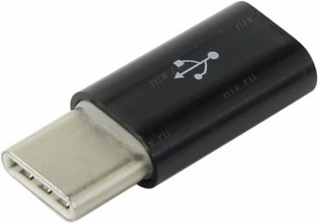 Переходник KS-is <KS-294 Black> microUSB F --> USB3.1-C M