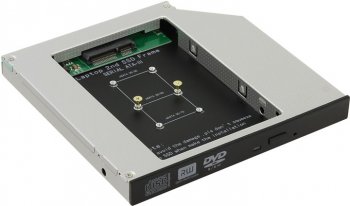 Адаптер HDD/SSD (optibay) Orient <UHD-2MSC12> шасси для mSATA для установки в SATA отсек оптического привода ноутбука