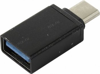 Переходник KS-is <KS-296 Black> USB3.0 AF-->USB-C M OTG