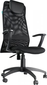 Кресло эргономичное Бюрократ KB-8/Black (спинка чёрная сетка, сиденье чёрная ткань)