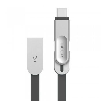 Переходник USAMS micro-USB to lightning, silver магнитный разъем