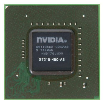Видеочип GT215-450-A3 nVidia GeForce GT210M, с разбора