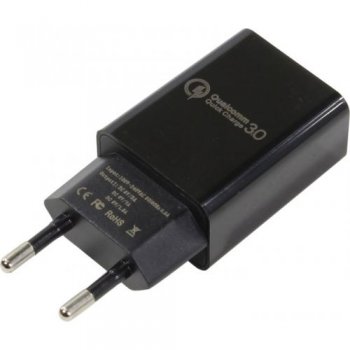 Зарядка USB-устройств Cablexpert <MP3A-PC-17> USB (Вх.AC100-240V, Вых. DC5V/9V/12V, 18W, USB)