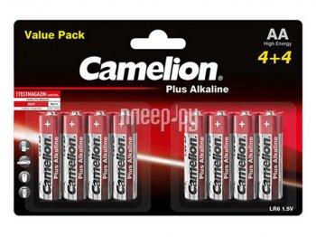 Батарейка AA - Camelion LR6 Plus Alkaline (8 штук) LR6-BP8