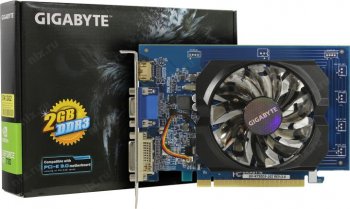 Видеокарта 2048 Мб <PCI-E> DDR3 GIGABYTE GV-N730D3-2GI Rev3.0(RTL) D-Sub+DVI+HDMI <GeForce GT730>