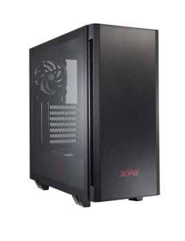 Корпус XPG INVADER-BLACKCOLOR BOXWORLDWIDE (ATX, подсветка ARGB, 2 вентилятора 120мм, стеклянная боковая панель, черный)