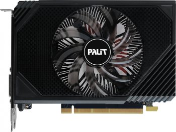 Видеокарта Palit PCI-E 4.0 RTX3050 STORMX NVIDIA GeForce RTX 3050 6144 Мб 96bit GDDR6 1042/14000 DVIx1 HDMIx1 DPx1(NE63050018JE-1070F)