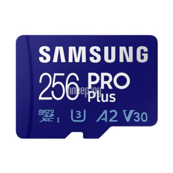Карта памяти 256Gb - Samsung Pro Plus Micro Secure Digital XC UHS-III U3 MB-MD256KB/WW
