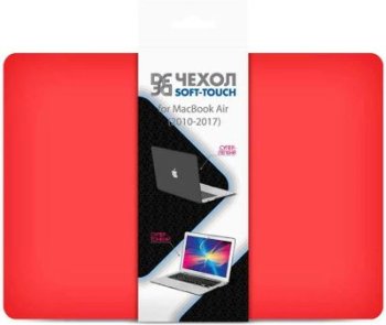 Накладка защитная для ноутбука 13.3" DF MacCase-05 красный твердый пластик (DF MACCASE-05 (RED))